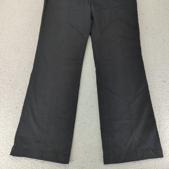 Y2K Tommy Hilfiger Stretch Black Wide Leg Pants Belted‎ Women's Size 10 - Picture 4 of 9